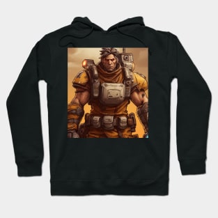 Post Apocalyptic Survivor In Heavy Armor Hoodie